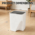 18L Stackable Plastic Kitchen Trash Bin Household Classification Storage Box