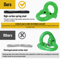 2SET 3.15T Sling Hook Heavy Duty Hammerlock/Slip Hook Kit With Swivel Winch & Safety Latch-Green