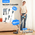 8-in-1 Cordless Vacuum Cleaner 2 Modes Anti-Tangle Brush For Pet Hair On Hardwood Floors & Carpets