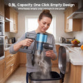 8-in-1 Cordless Vacuum Cleaner 2 Modes Anti-Tangle Brush For Pet Hair On Hardwood Floors & Carpets