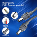 DC to DC Power Cable for Starlink Mini 5M 16AWG 5.5x2.1mm Waterproof Extension Cord 12V-24V for RV Caravan Camping Vehicle Boat Off-Grid