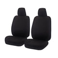 Isuzu D-Max 06/2012 Dual Cab Seat Covers Black Front 2x Buckets