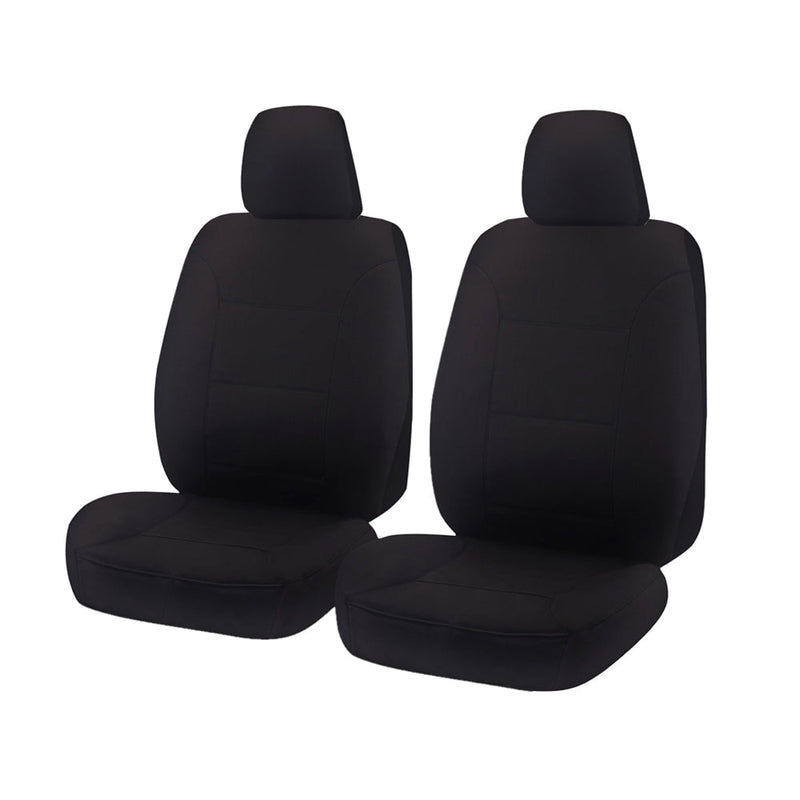 Isuzu D-Max 06/2012 Dual Cab Seat Covers Black Front 2x Buckets