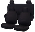 Nissan Navara D23 NP300 Dual Cab Seat Covers Black