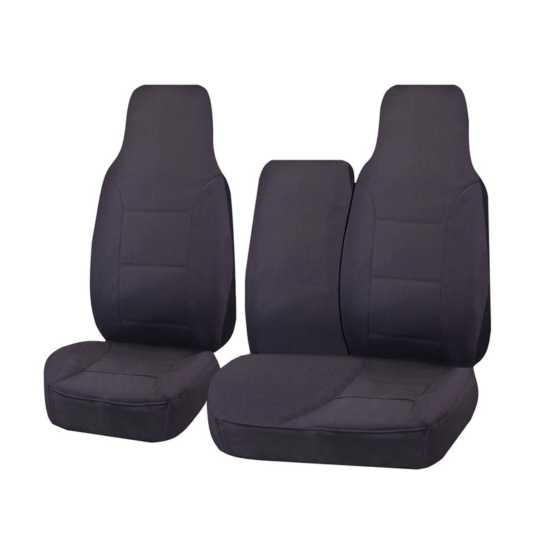 Toyota HiAce TRH-KDH 03/2005-2015 LWB Front Seat Covers Charcoal