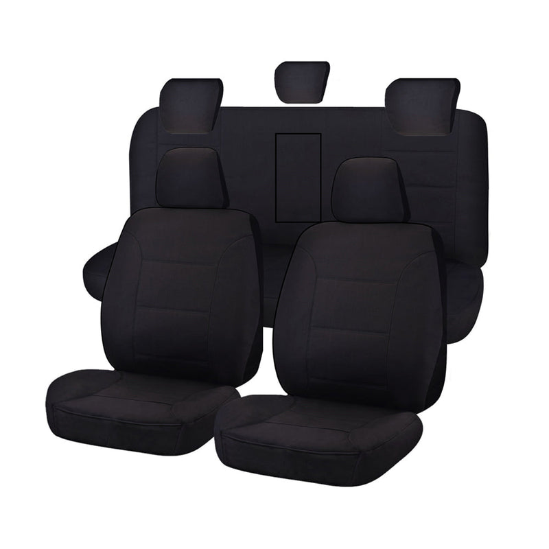 Isuzu D-Max 06/2012-06/2020 Dual Cab Seat Covers Black