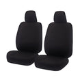 Isuzu D-Max 06/2012-06/2020 Dual Cab Front Seat Covers Black