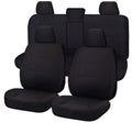 Challenger Seat Covers Toyota Hilux Dual Cab 08/2015 ON Black