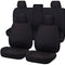 Challenger Seat Covers Toyota Hilux Dual Cab 08/2015 ON Black