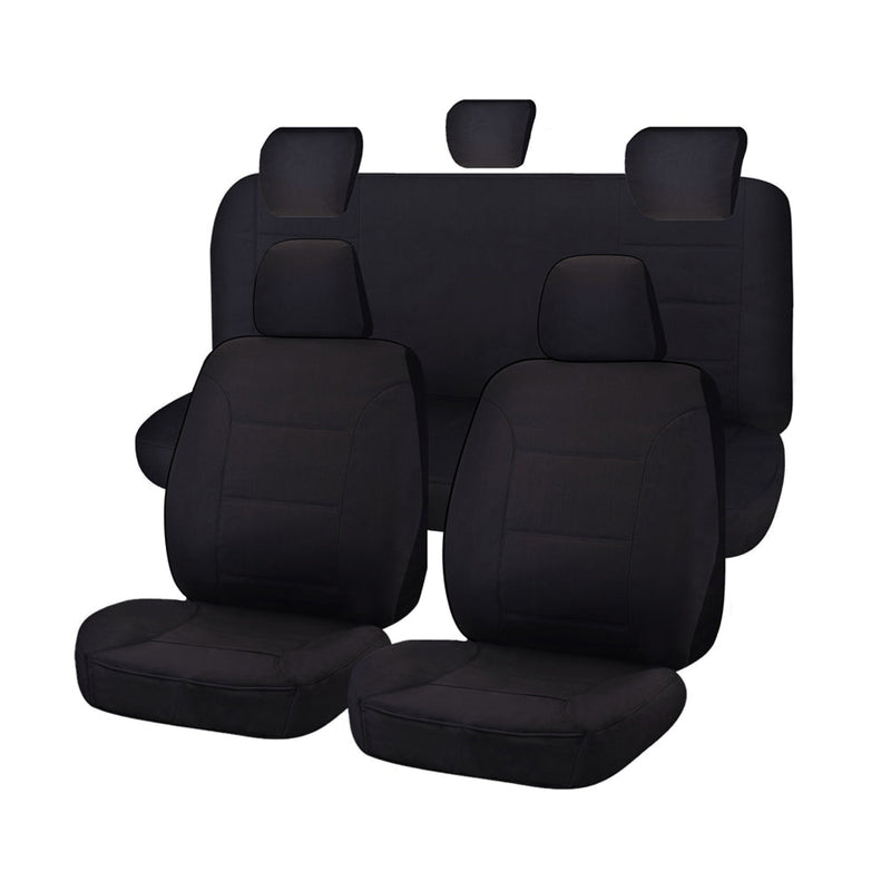 Toyota Hilux SR SR5 4X4 Dual Cab Seat Covers 04-15 Black