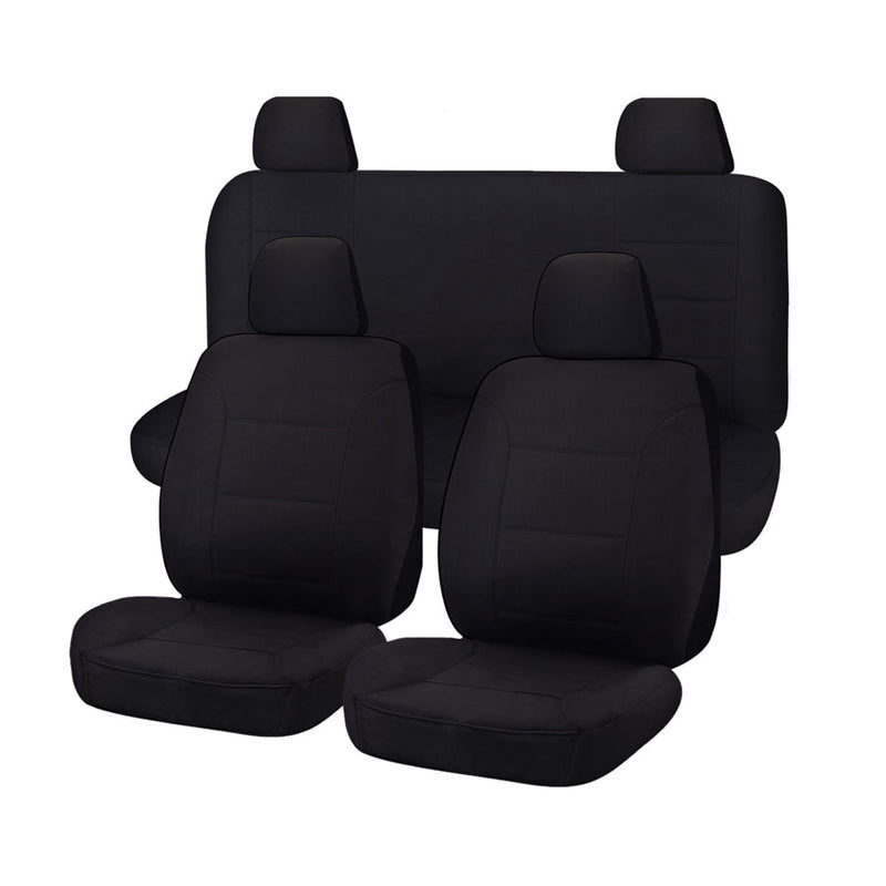 Nissan Navara D23 NP300 Dual Cab Seat Covers Black