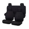 Nissan Navara D23 NP300 Dual Cab Seat Covers Black