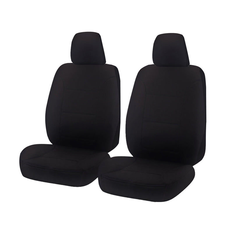 Ford Ranger PX PXII Seat Covers Front 2 Buckets Black Challenger