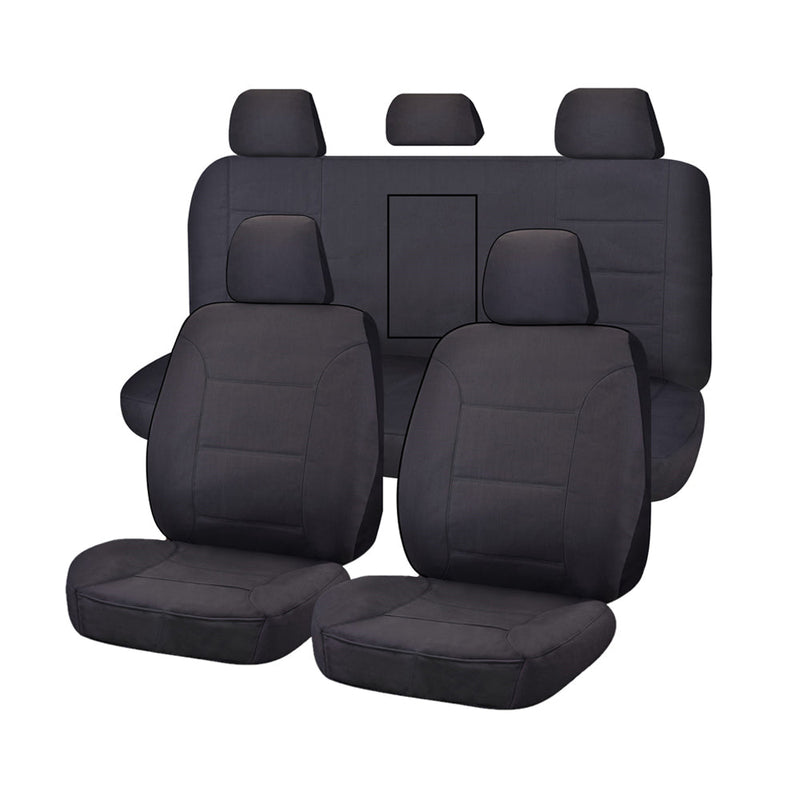 Mitsubishi Triton MR ML MN Dual Cab Seat Covers Charcoal
