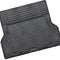 Aluminium Look 1-Piece Boot Mat Black Rubber Car Floor Protector