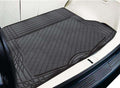 Aluminium Look 1-Piece Boot Mat Black Rubber Car Floor Protector