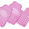 Venom 4-Piece Car Mat Pink Rubber Aluminium Look