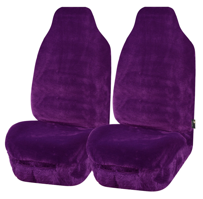 Faux Fur Seat Covers Universal Size Car Auto Grey
