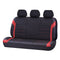 Universal Neoprene Rear Seat Covers 06/08H Black/Red