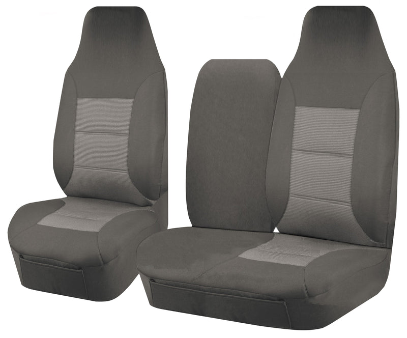 Toyota HiAce TRH KDH 2005-2015 Front Seat Covers Grey Bucket Ben