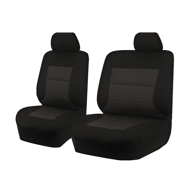 Isuzu D-Max 2012-2016 Single Cab Front Seat Covers Black