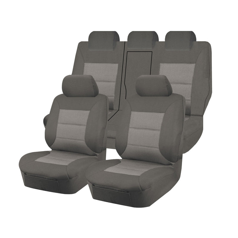 Mitsubishi Outlander ZJ ZK ZL 11/2012-07/2021 Seat Covers Grey