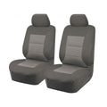 Mitsubishi Triton MQ Seat Covers Grey Front 2x Buckets