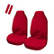 Universal Pulse Front Seat Covers Red with Seat Belt Buddies