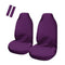 Universal Pulse Front Seat Covers Purple with Seat Belt Buddies