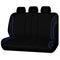 Universal Rear Seat Covers Size 06/08S Blue Piping