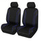 Universal Front Seat Covers 30/35 Blue Piping