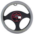 Oklahoma Steering Wheel Cover Grey Leather - 37-39cm