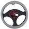 Oklahoma Steering Wheel Cover Grey Leather - 37-39cm