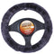 Sheepskin Steering Wheel Cover Charcoal Grey Car Auto