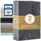 2000TC Hotel Quality Fitted Sheets - 2 Piece Fitted Sheets  -Breathable Bedding - Wrinkle, Fade, Stain Resistant- 16inch/40cm Deep Pocket Fitted Bed Sheets-Wrinkle and Fade Resistant,(Dark gray,Double)