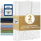 2000TC Hotel Quality Fitted Sheets - 2 Piece Fitted Sheets  -Breathable Bedding - Wrinkle, Fade, Stain Resistant- 16inch/40cm Deep Pocket Fitted Bed Sheets-Wrinkle and Fade Resistant,(White,King Single)