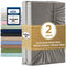 2000TC Hotel Quality Fitted Sheets - 2 Piece Fitted Sheets  -Breathable Bedding - Wrinkle, Fade, Stain Resistant- 16inch/40cm Deep Pocket Fitted Bed Sheets-Wrinkle and Fade Resistant,(Grey,King Single)