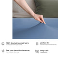 Hotel Quality Fitted sheets - 2 Piece Fitted sheets  -Breathable Bedding - Wrinkle, Fade, Stain Resistant- 26inch/40cm Deep Pocket Fitted Bed Sheet-Wrinkle and Fade Resistant,(Ocean,King)