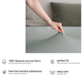 Hotel Quality Fitted sheets - 2 Piece Fitted sheets  -Breathable Bedding - Wrinkle, Fade, Stain Resistant- 26inch/40cm Deep Pocket Fitted Bed Sheet-Wrinkle and Fade Resistant,(Silver-gray,King)