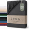 Hotel Quality Fitted sheets - 2 Piece Fitted sheets  -Breathable Bedding - Wrinkle, Fade, Stain Resistant- 26inch/40cm Deep Pocket Fitted Bed Sheet-Wrinkle and Fade Resistant,(Dark gray,King Single)