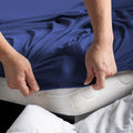 Hotel Quality Fitted sheets - 2 Piece Fitted sheets  -Breathable Bedding - Wrinkle, Fade, Stain Resistant- 26inch/40cm Deep Pocket Fitted Bed Sheet-Wrinkle and Fade Resistant,(Royal blue,Single)