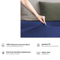 Hotel Quality Fitted sheets - 2 Piece Fitted sheets  -Breathable Bedding - Wrinkle, Fade, Stain Resistant- 26inch/40cm Deep Pocket Fitted Bed Sheet-Wrinkle and Fade Resistant,(Royal blue,Single)