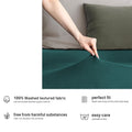 Hotel Quality Fitted sheets - 2 Piece Fitted sheets  -Breathable Bedding - Wrinkle, Fade, Stain Resistant- 26inch/40cm Deep Pocket Fitted Bed Sheet-Wrinkle and Fade Resistant,(Biscay blue,Single)
