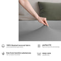 Hotel Quality Fitted sheets - 2 Piece Fitted sheets  -Breathable Bedding - Wrinkle, Fade, Stain Resistant- 26inch/40cm Deep Pocket Fitted Bed Sheet-Wrinkle and Fade Resistant,(Grey,Super King)