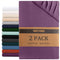 Hotel Quality Fitted sheets - 2 Piece Fitted sheets  -Breathable Bedding - Wrinkle, Fade, Stain Resistant- 26inch/40cm Deep Pocket Fitted Bed Sheet-Wrinkle and Fade Resistant,(Purple,Super King)