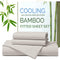Hotel Breathable Bamboo Fitted Sheet & Pillowcase-3 Piece-Ultra Soft 2000TC Breathable Fitted Bed Sheets Set with 37 Centimetre Deep Pocket-Cooling Sheets for Hot Sleepers(Silver-gray,Queen)