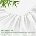 4 Piece Ultra Soft Bamboo Breathable Sheet Set -Hotel 2000TC Breathable Bed Sheets Set with 40 Centimetre Deep Pocket-Breathable Sheets for Hot Sleepers(White,Super King)