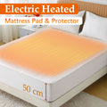 Heated Mattress Pad - Bedding Electric Blanket with 9 Heat Setting & 9-Hour Auto Off, Heated Mattress Pad-Machine Washable Fully Fitted Heating Pad with Overheat Protection , 800GSM Non Woven Fabric-fitted sheet cover((Double)