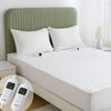 Electric Heated Mattress Pad Blanket with Dual Control & 9-Hour Auto Off & 9 Heat Settings, Preheat Functions, Overheat Protection, Machine Washable Fully Fitted Electric Sheet((Double)