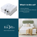 Electric Heated Mattress Pad Blanket with Dual Control & 9-Hour Auto Off & 9 Heat Settings, Preheat Functions, Overheat Protection, Machine Washable Fully Fitted Electric Sheet(Queen)